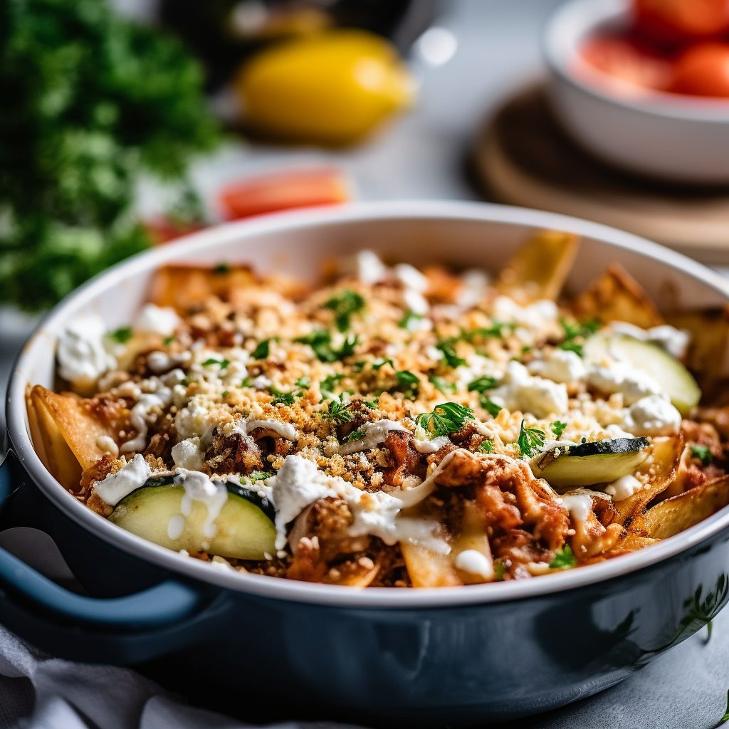 Veganer Gyrosauflauf