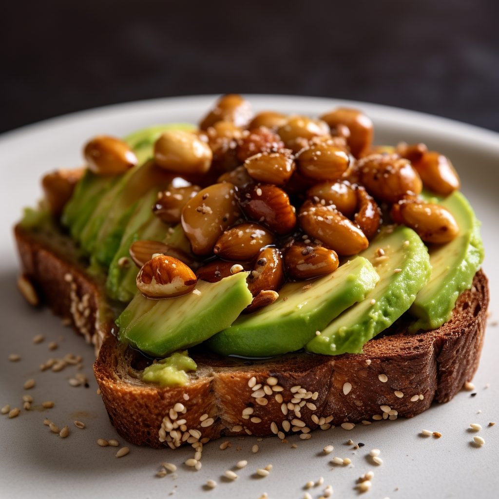 Bohnen auf Toast mit Avocado