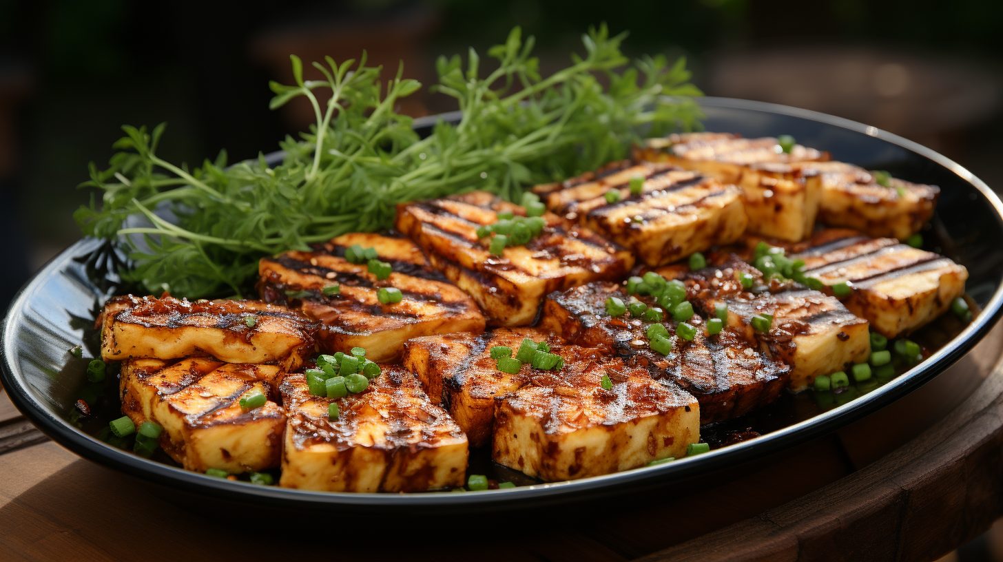 Gegrillter Tofu mit mediterranem Flair
