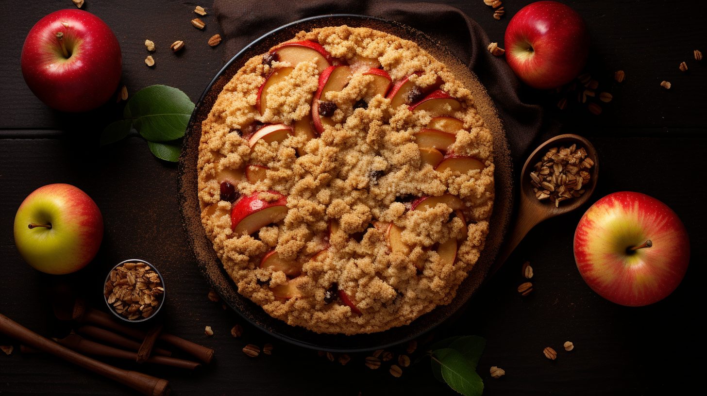 Veganer Apfel Streuselkuchen