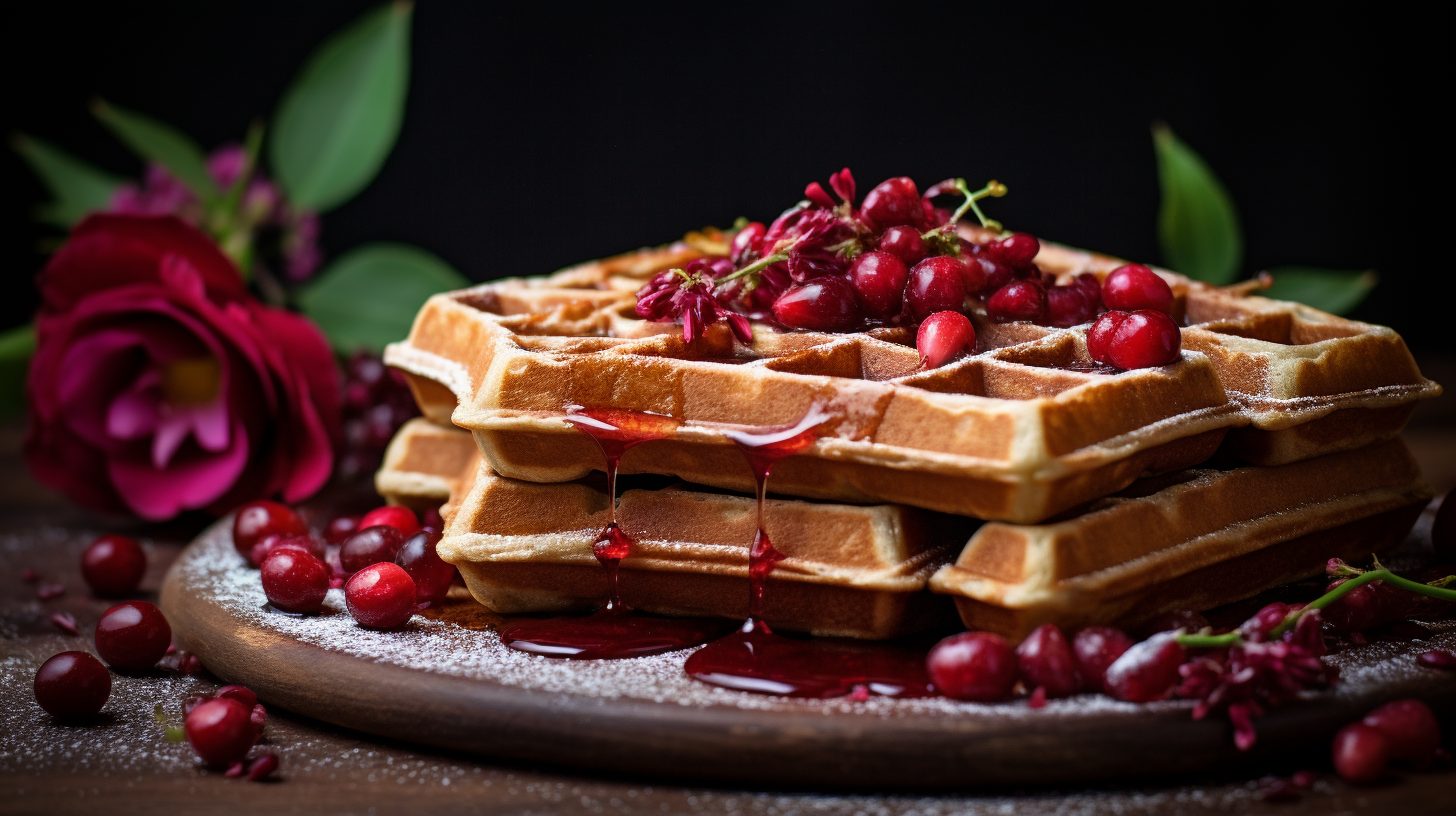 Dinkel-Haselnuss-Waffeln ohne Zucker