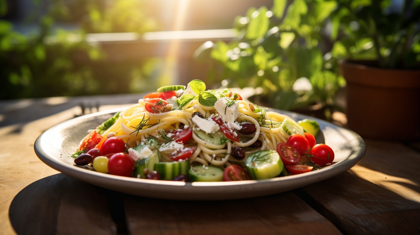 Griechischer Nudelsalat (Kritharaki-Salat)